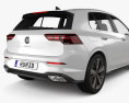 Volkswagen Golf GTE 5도어 해치백 2023 3D 모델 