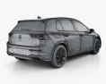 Volkswagen Golf R-Line 5 puertas hatchback 2023 Modelo 3D