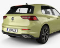 Volkswagen Golf R-Line 5-Türer Fließheck 2023 3D-Modell
