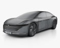 Volkswagen ID.Vizzion 2021 3d model wire render
