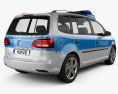 Volkswagen Touran Polícia da Alemanha 2015 Modelo 3d