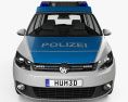 Volkswagen Touran Поліція Німеччини 2015 3D модель front view