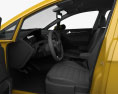 Volkswagen Golf 5-door hatchback with HQ interior 2021 3d model seats