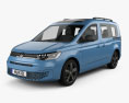 Volkswagen Caddy Life 2023 3D模型