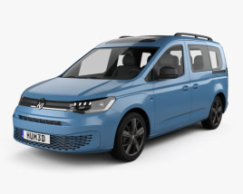 Volkswagen Caddy Life 2022 3D model