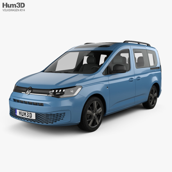 Volkswagen Caddy Life 2023 3D model