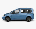 Volkswagen Caddy Life 2023 3D-Modell Seitenansicht