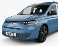 Volkswagen Caddy Life 2023 3D-Modell