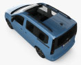 Volkswagen Caddy Life 2023 3D-Modell Draufsicht
