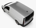 Volkswagen Caddy Maxi Kastenwagen 2023 3D-Modell Draufsicht
