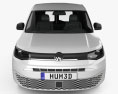 Volkswagen Caddy Furgoneta 2023 Modelo 3D vista frontal