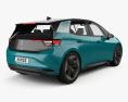 Volkswagen ID.3 1st 带内饰 和发动机 2022 3D模型 后视图