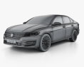 Volkswagen E-Lavida 2021 3D-Modell wire render