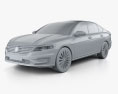 Volkswagen E-Lavida 2021 3d model clay render