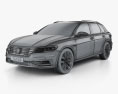 Volkswagen Gran Lavida 2021 3Dモデル wire render