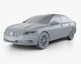 Volkswagen Lavida Plus 2021 3D-Modell clay render