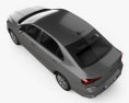 Volkswagen Polo CIS-spec 세단 2023 3D 모델  top view