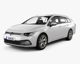Volkswagen Golf variant 2022 3D model