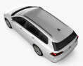 Volkswagen Golf variant 2023 3d model top view