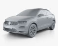 Volkswagen T-Roc cabriolet 2019 3D-Modell clay render