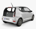 Volkswagen Up 3门 2020 3D模型 后视图