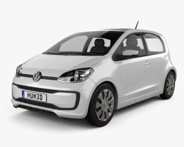 3D model of Volkswagen Up 5-door 2020