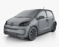 Volkswagen Up 5-Türer 2020 3D-Modell wire render