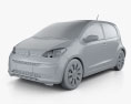 Volkswagen Up 5 portes 2020 Modèle 3d clay render