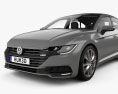 Volkswagen Arteon Elegance з детальним інтер'єром 2020 3D модель