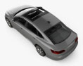 Volkswagen Arteon Elegance mit Innenraum 2020 3D-Modell Draufsicht