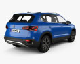 Volkswagen Taos 2024 3D模型 后视图