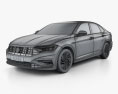 Volkswagen Sagitar 2022 3D модель wire render