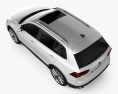 Volkswagen Tiguan eHybrid 2023 Modello 3D vista dall'alto