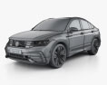 Volkswagen Tiguan X R-line CN-spec 2023 3D модель wire render