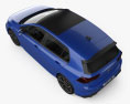Volkswagen Golf R-Line 5-door hatchback 2022 3d model top view