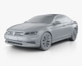 Volkswagen Lamando 2024 3D модель clay render
