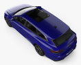 Volkswagen Arteon Shooting Brake R 2023 Modello 3D vista dall'alto