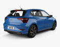 Volkswagen Polo R-Line 2024 3D 모델  back view