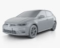 Volkswagen Polo AW Style 2022 3d model clay render