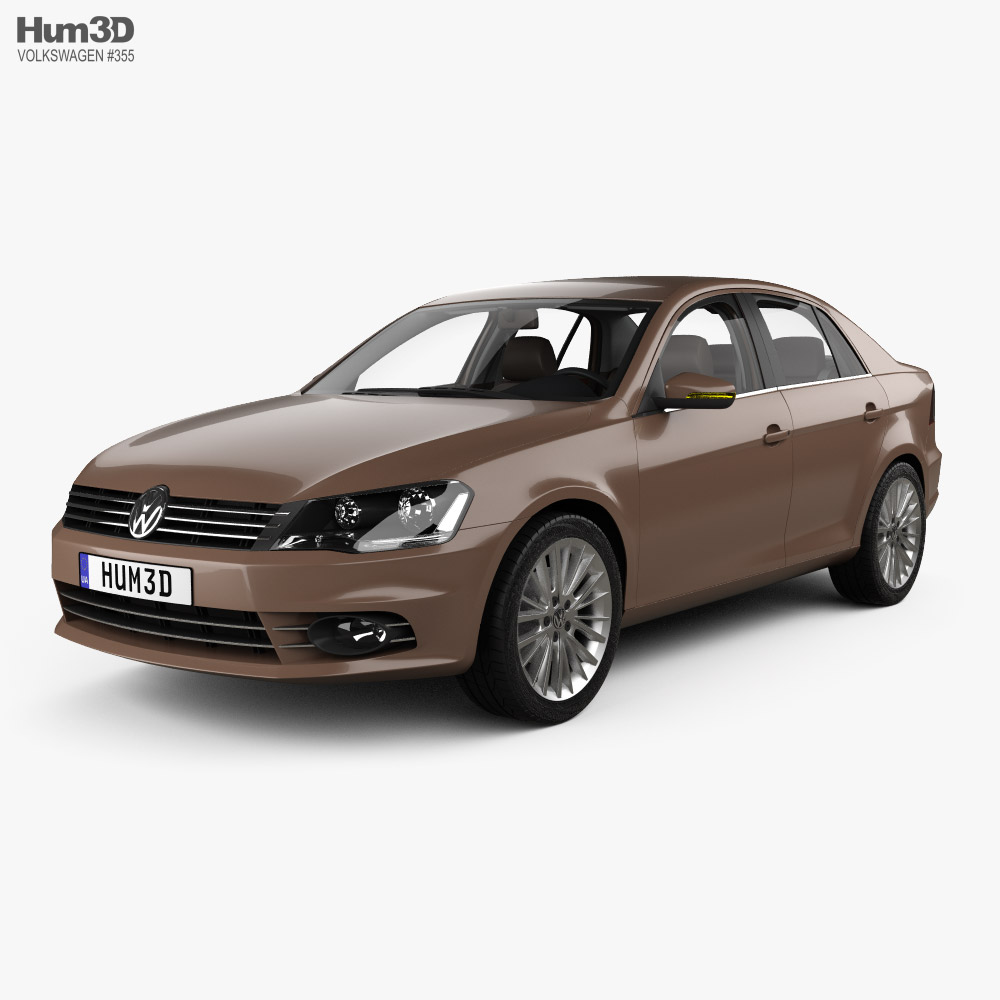 Volkswagen Bora avec Intérieur 2012 Modèle 3D