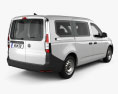 Volkswagen Caddy Maxi Panel Van з детальним інтер'єром 2023 3D модель back view