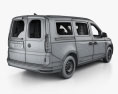 Volkswagen Caddy Maxi Panel Van з детальним інтер'єром 2023 3D модель