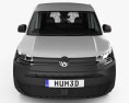 Volkswagen Caddy Maxi Furgoneta con interior 2023 Modelo 3D vista frontal