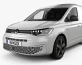 Volkswagen Caddy パネルバン HQインテリアと 2023 3Dモデル
