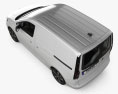 Volkswagen Caddy Furgoneta con interni 2023 Modello 3D vista dall'alto