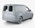 Volkswagen Caddy Panel Van з детальним інтер'єром 2023 3D модель