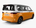 Volkswagen Transporter (T7) Multivan eHybrid 2024 3D-Modell Rückansicht