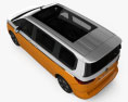 Volkswagen Transporter (T7) Multivan eHybrid 2024 3D-Modell Draufsicht
