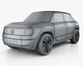 Volkswagen ID.Life 2024 3D模型 wire render