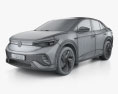 Volkswagen ID.5 Pro 2024 3D модель wire render
